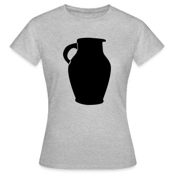 Bembel Bembel Bembel - Frauen T-Shirt - Grau meliert - Vorne - AI Model Female 172 dark (172cm)