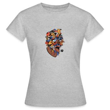 schmidt!! - T-shirt Femme - gris chiné - Devant - AI Model Female 172 dark (172cm)