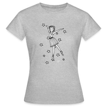 Ballerina - Les gardiens d'Orbis - T-shirt Femme - gris chiné - Devant - AI Model Female 172 dark (172cm)