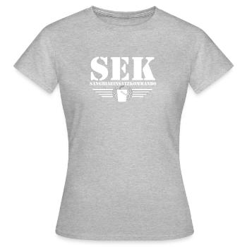 Sangria Einsatzkommando - Mallorca Shirt - T-shirt Femme - gris chiné - Devant - AI Model Female 172 dark (172cm)