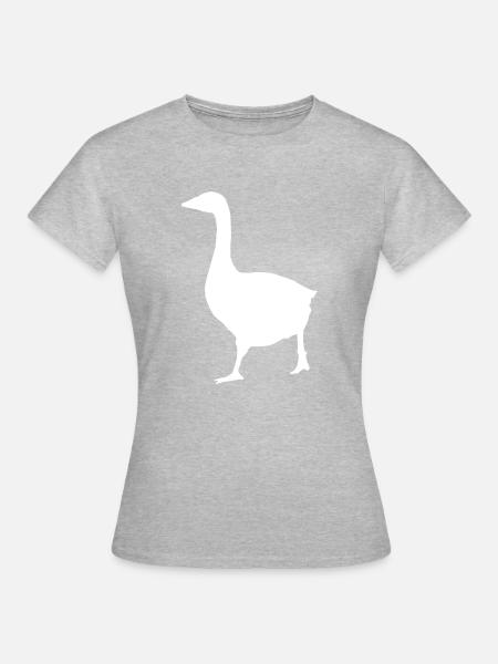 Gans - Frauen T-Shirt - Grau meliert