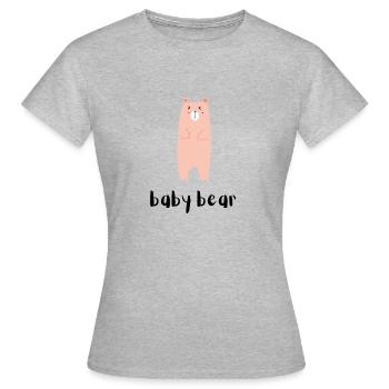 baby bear - baby bear - gift for birth - Women's T-Shirt - heather grey - Front - AI Model Female 172 dark (172cm)