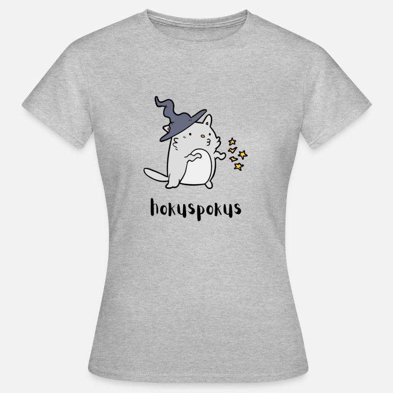 Cat magic hocus-pocus magic cat - Women's T-Shirt - heather grey