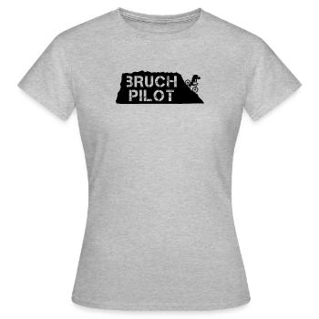 Pilote de rupture ! - T-shirt Femme - gris chiné - Devant - AI Model Female 172 dark (172cm)