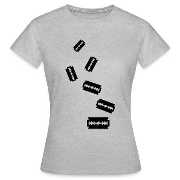Razor Blade Icon Icon - Women's T-Shirt - heather grey - Front - AI Model Female 172 dark (172cm)