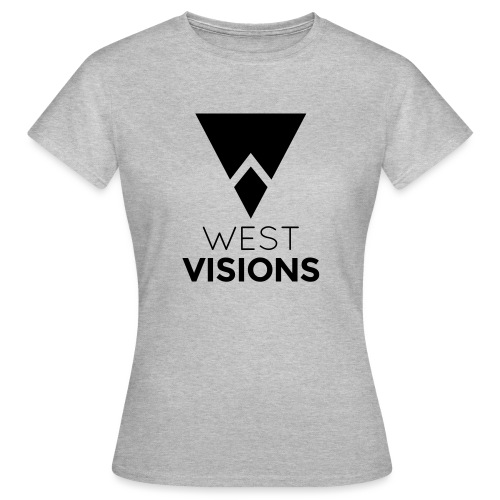 WestVision Logo schwarz - Frauen T-Shirt