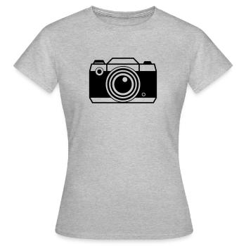 Appareil photo numérique photo photographe photo - T-shirt Femme - gris chiné - Devant - AI Model Female 172 dark (172cm)
