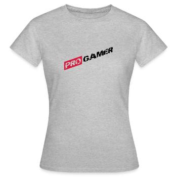 eSport Pro Gamer - Frauen T-Shirt - Grau meliert - Vorne - AI Model Female 172 dark (172cm)