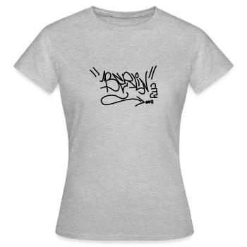 Berlin Souvenir City Art Metropolis Graffiti BLN - Women's T-Shirt - heather grey - Front - AI Model Female 172 dark (172cm)