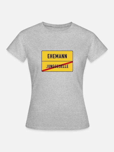 Junggeselle Ehemann - Frauen T-Shirt - Grau meliert