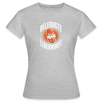 Offended liverwurst Funny for the humorous - Women's T-Shirt - heather grey - Front - AI Model Female 172 dark (172cm)