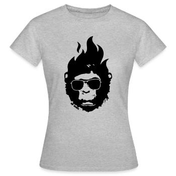 Better Things will sureley come my way - Frauen T-Shirt - Grau meliert - Vorne - AI Model Female 172 dark (172cm)