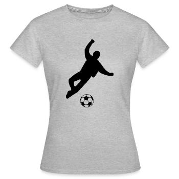 kicker - Women's T-Shirt - heather grey - Front - AI Model Female 172 dark (172cm)