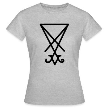 Le sceau de Lucifer - T-shirt Femme - gris chiné - Devant - AI Model Female 172 dark (172cm)