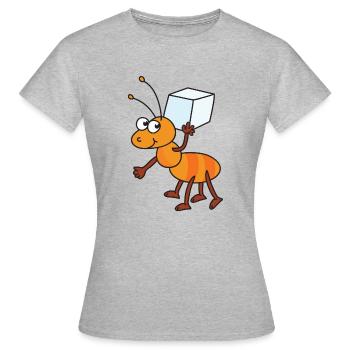 Ant sugar cubes sugar cubes sugar - Women's T-Shirt - heather grey - Front - AI Model Female 172 dark (172cm)