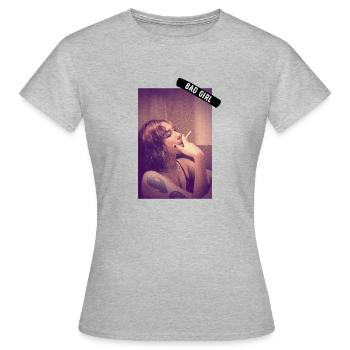Bad girl tuxedo - Women's T-Shirt - heather grey - Front - AI Model Female 172 dark (172cm)