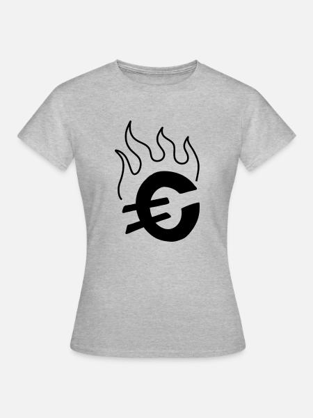 EUro - Frauen T-Shirt - Grau meliert