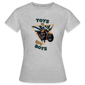 Toys for big Boys Bike - Women's T-Shirt - heather grey - Front - AI Model Female 172 dark (172cm)