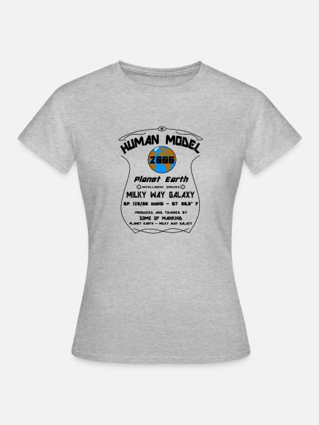 2000 - Frauen T-Shirt - Grau meliert