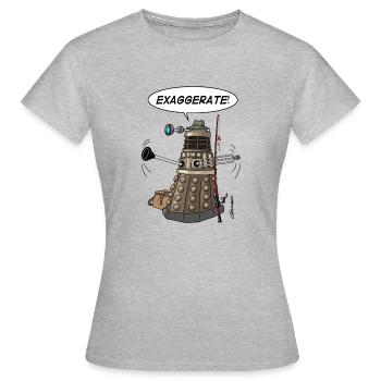 Exaggerate size of fish - Women's T-Shirt - heather grey - Front - AI Model Female 172 dark (172cm)