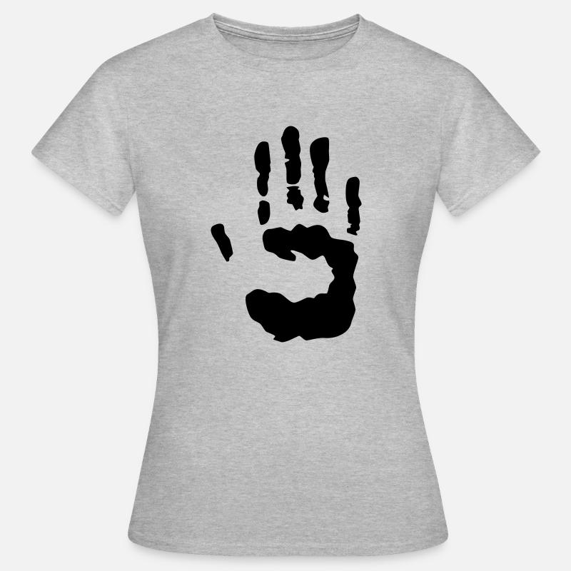trace hand - Women's T-Shirt - heather grey