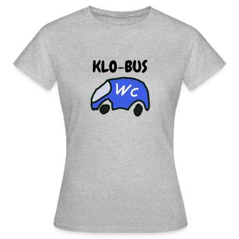 KLO-BUS - Frauen T-Shirt - Grau meliert - Vorne - AI Model Female 172 dark (172cm)