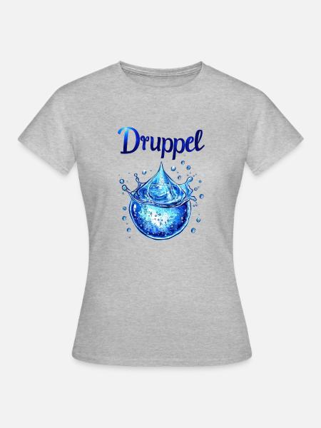 Goutte d’eau - T-shirt Femme - gris chiné