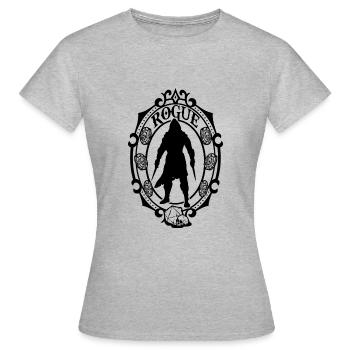Schurke - Frauen T-Shirt - Grau meliert - Vorne - AI Model Female 172 dark (172cm)