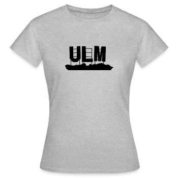 Ulm - T-shirt Femme - gris chiné - Devant - AI Model Female 172 dark (172cm)