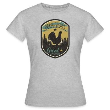 Grands espaces - T-shirt Femme - gris chiné - Devant - AI Model Female 172 dark (172cm)