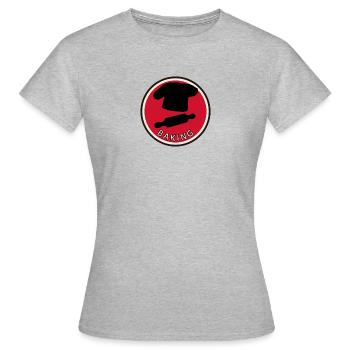 Backwaren Bäckerei - Frauen T-Shirt - Grau meliert - Vorne - AI Model Female 172 dark (172cm)