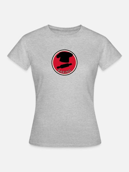 Backwaren Bäckerei - Frauen T-Shirt - Grau meliert