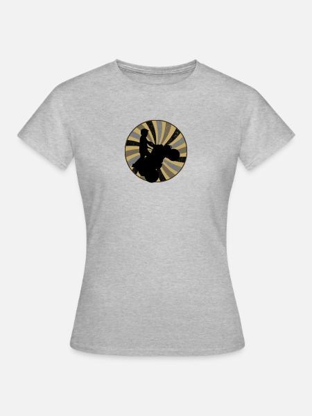 Stunt Quad2 - Frauen T-Shirt - Grau meliert