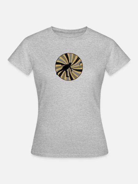 Axtwerfen Axt Axt - Frauen T-Shirt - Grau meliert
