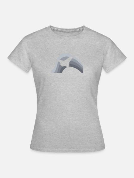 Flugzeug - Frauen T-Shirt - Grau meliert