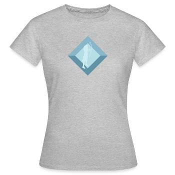 Arc Arc Tir à l’arc - T-shirt Femme - gris chiné - Devant - AI Model Female 172 dark (172cm)