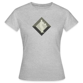 Équipe de sport de balle de ballon-chasseur - T-shirt Femme - gris chiné - Devant - AI Model Female 172 dark (172cm)
