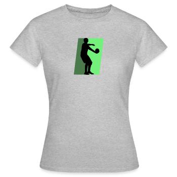 Dodgeball Mannschaft Mannschaft - Frauen T-Shirt - Grau meliert - Vorne - AI Model Female 172 dark (172cm)