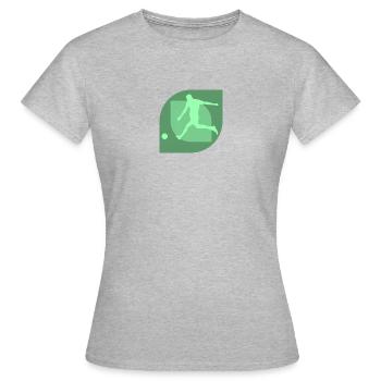 Sports de balle Futsal Futsal - T-shirt Femme - gris chiné - Devant - AI Model Female 172 dark (172cm)