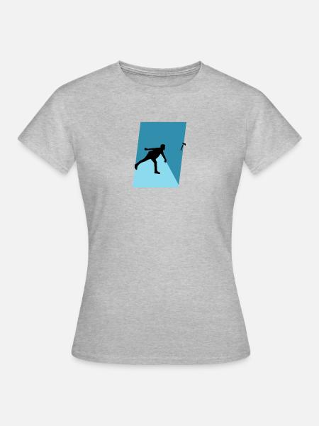 Axt Axtwerfen Axt - Frauen T-Shirt - Grau meliert