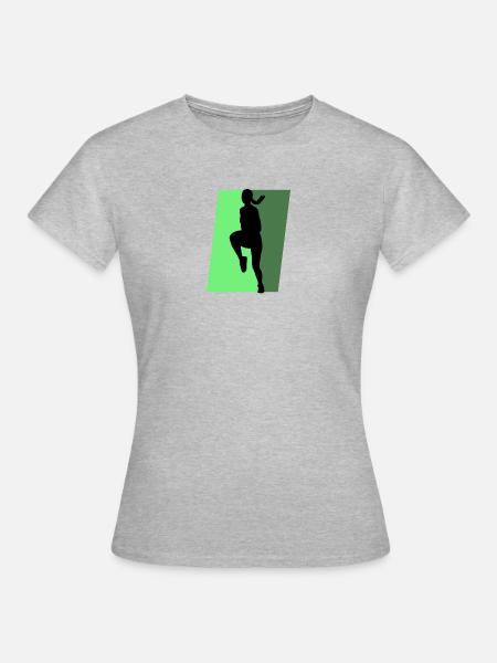 Aerobics Acrobatics Übung - Frauen T-Shirt - Grau meliert