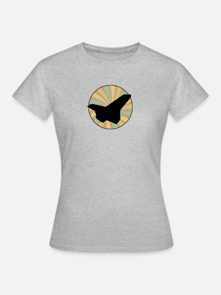 Luftfahrt Flugzeug - Frauen T-Shirt - Grau meliert