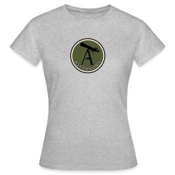 Astrophysique Corps célestes Astrophysique - T-shirt Femme - gris chiné - Devant - AI Model Female 172 dark (172cm)