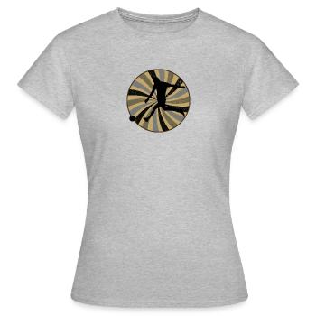 Sports de balle Futsal - T-shirt Femme - gris chiné - Devant - AI Model Female 172 dark (172cm)