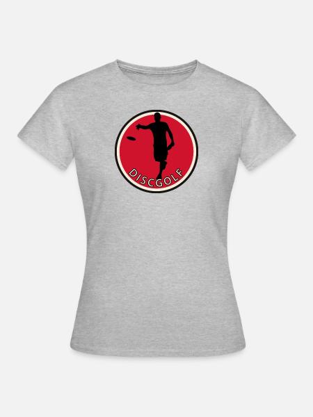 Disc Disc - Frauen T-Shirt - Grau meliert