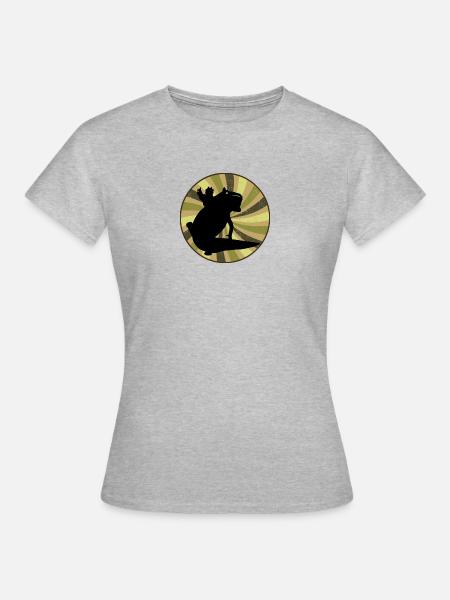 Axolotl Haustiere - Frauen T-Shirt - Grau meliert