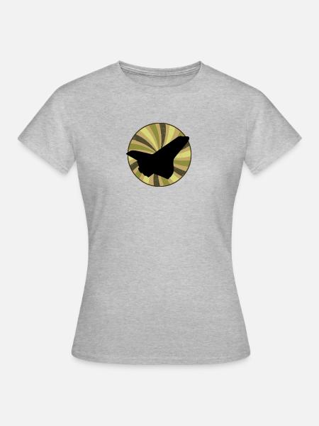 Fliegen Flugzeug - Frauen T-Shirt - Grau meliert