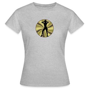 Exercice Exercice Aérobic - T-shirt Femme - gris chiné - Devant - AI Model Female 172 dark (172cm)