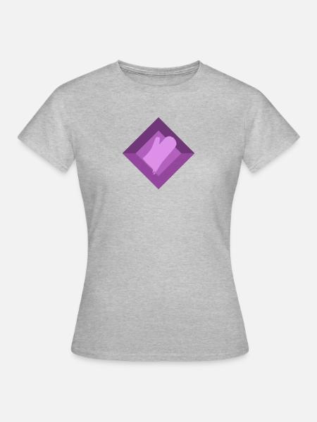 Backwaren Bäckerei Cupcake - Frauen T-Shirt - Grau meliert