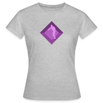 Disc Disc Golf Disc Golf Player - Women's T-Shirt - heather grey - Front - AI Model Female 172 dark (172cm)